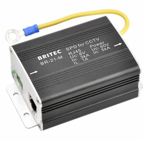 Protector de sobretensión para videovigilancia - BR-CCTV-21M series - Britec Electric Co., Ltd - para señales de vídeo / para equipamiento electrónico / contra corrientes transitorias