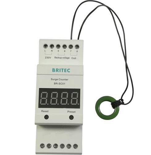 Contador de corriente de sobretensión - BRSC-01 - Britec Electric Co., Ltd - digital / RS485 / IP20