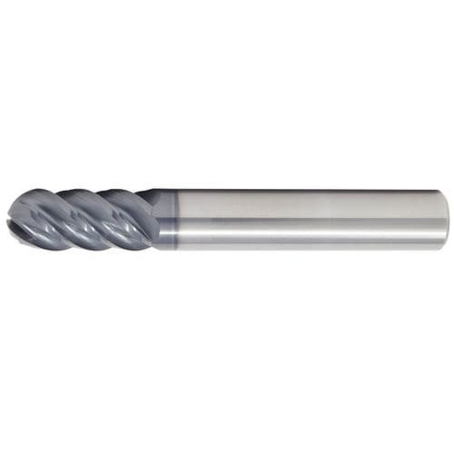 Fresa frontal hemisférica -  V-CARB  - KYOCERA SGS Precision Tools - de punta esférica / de acabado / monobloque