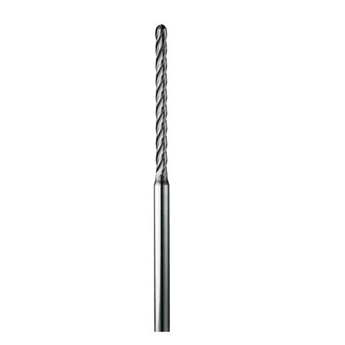 Fresa de punta esférica - 01018 - KYOCERA SGS Precision Tools - frontal hemisférica / monobloque / de ángulo
