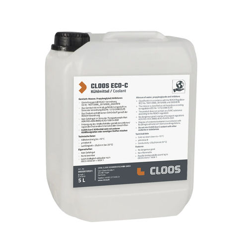 Líquido refrigerante anticorrosión - CLOOS Eco-C - CLOOS - de larga duración / de baja temperatura / para baja temperatura