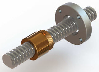 Tornillo de avance a medida - JOYCE - de acero inoxidable / tuerca