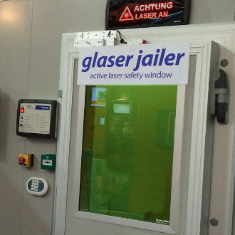 Ventana de seguridad para máquina - Glaser jailer - Lasermet