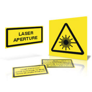 Etiqueta con motivos estampados - Lasermet - adhesiva / de vinilo / de protección láser