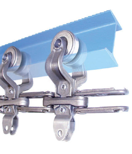 Transportador con ruedecillas - PAC-BEAM™ - Pacline - monorriel / aéreo / horizontal