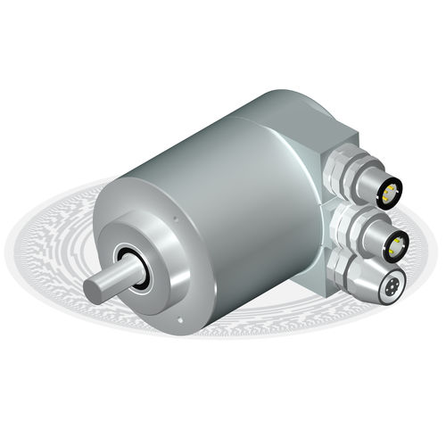 Encoder rotativo absoluto - CM10 series - Hohner Automaticos - con eje macizo / multivuelta / PROFIBUS DP