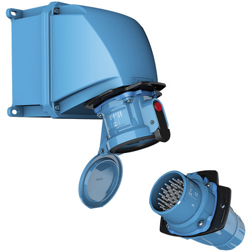 Conector de datos - DSN37C - MARECHAL ELECTRIC - acodado / enchufe / para cajas de control portátiles