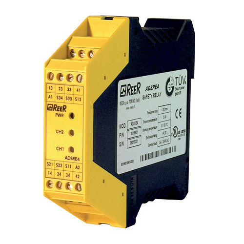 Relé de seguridad para interruptor de seguridad - AD SRE4C - REER - de parada de emergencia / 3NA / 2NA