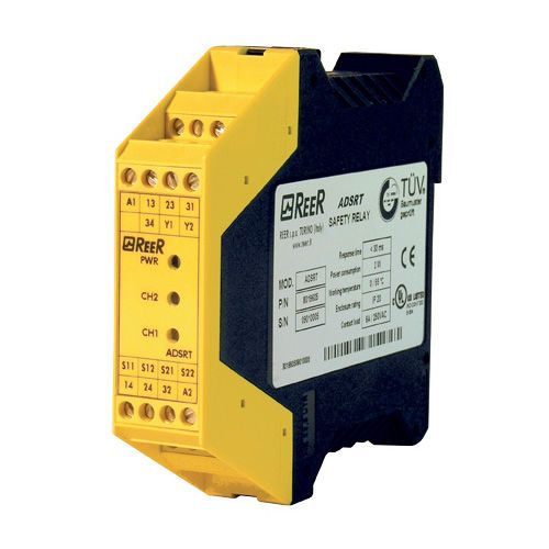 Relé de seguridad para mando bimanual - AD SRT - REER - 2NA / 1NC / SIL