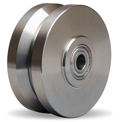 Rueda monobloque - SV series - HAMILTON CASTER - de acero inoxidable / con ranuras