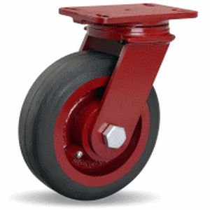 Ruedecilla giratoria - FM series - HAMILTON CASTER - con platino giratorio / para carga pesada / para mueble