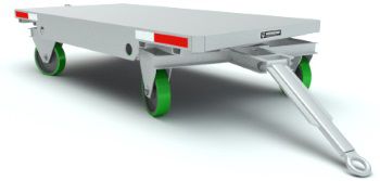 Remolque plataforma - 5K - HAMILTON CASTER - para almacén / de 2 ejes / de acoplamiento
