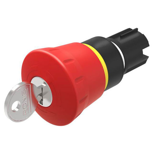 Interruptor de parada de emergencia - 45-2C35.1920.110 - EAO France - de llave / de seta / unipolar