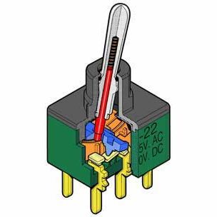 Interruptor basculante - M2 series - NKK Switches - de palanca / unipolar / resistente al agua
