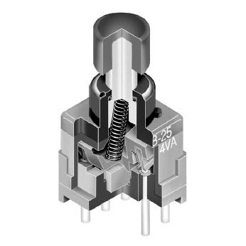 Botón pulsador táctil - BB series - NKK Switches - de muelle / electromecánico / en miniatura