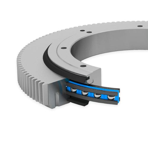 Corona giratoria con dientes exteriores - LVD series - Franke GmbH - de bolas de cuatro puntos de contacto / de una sola hilera / de cuatro puntos de contacto