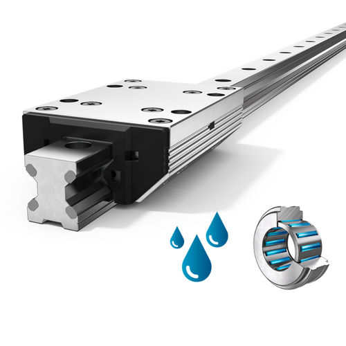Guía lineal con aguja - FDC series - Franke GmbH - de aluminio / sin mantenimiento / reglable