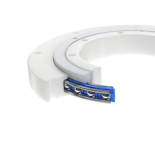 Corona giratoria sin dientes - LVK series - Franke GmbH - de bolas de cuatro puntos de contacto / de una sola hilera / de cuatro puntos de contacto