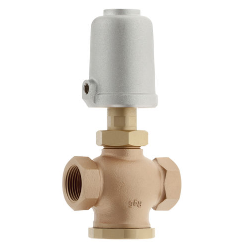 Válvula con control neumático - 7080 - Schubert & Salzer Control Systems GmbH - para gas / de bronce / de 3 vías