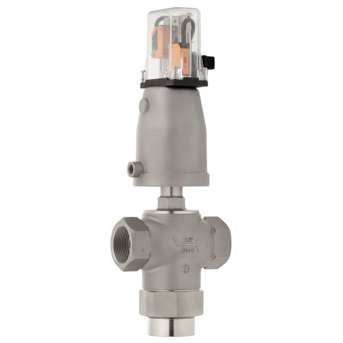 Válvula con control neumático - 7081  - Schubert & Salzer Control Systems GmbH - de acero inoxidable / de 3 vías / para fluido agresivo