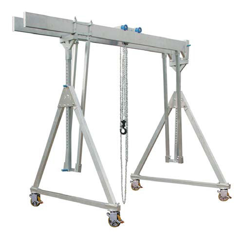 Pórtico con ruedas - CS-FKD series - Carl Stahl GmbH - para taller / de aluminio / de riel doble