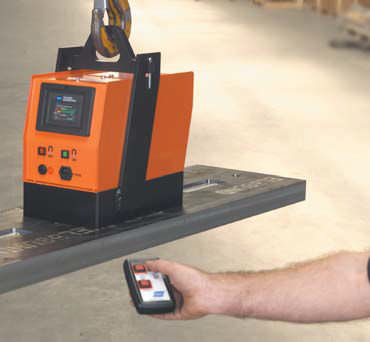 Electroimán de elevación con conmutación eléctrica - BM series - Carl Stahl GmbH - para chapas / con batería / compacto