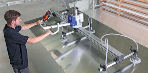 Elevador de ventosas para chapas - VacuMaster Eco series - Carl Stahl GmbH - para losas de piedra / para barril / horizontal