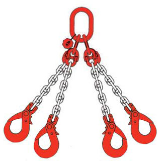 Eslinga de cadena - 6480.20 series - Carl Stahl GmbH - 4 ramales / de metal
