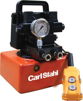 Bomba hidráulica de pistón - HEP series - Carl Stahl GmbH - con motor eléctrico / móvil