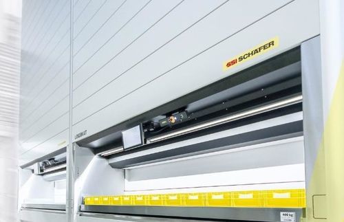 Torre de almacenamiento compacto - LogiMat® - SSI SCHÄFER - de bandejas / modular