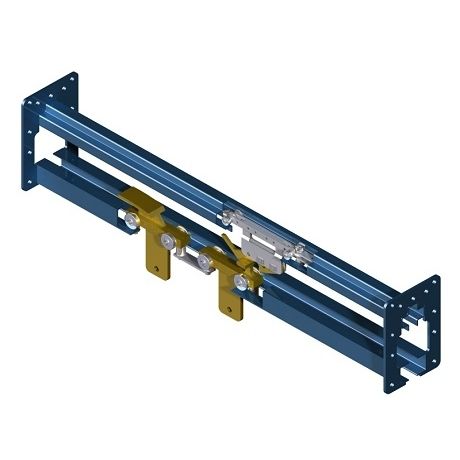 Transportador power and free - K8-2 - RAIL TECHNIEK - con cadena / de aire / con doble carril