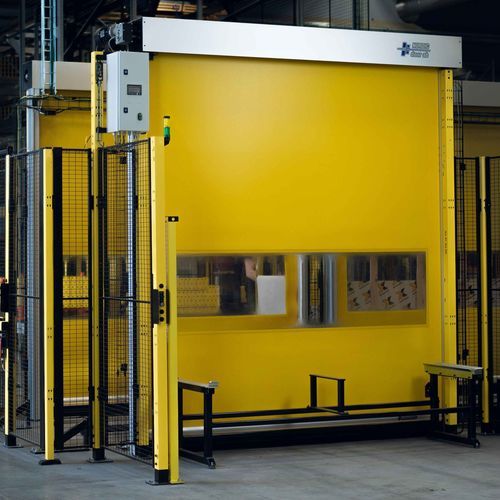 Puerta enrollable - S-0145 series - AXELENT - de tejido / para interior / rápida