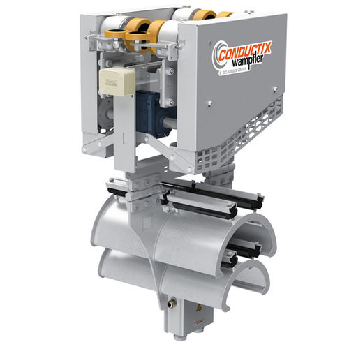 Carretilla portacable abierta - XL-Line 0380 / 0385 Series - Conductix-Wampfler - de acero / motorizada / redonda