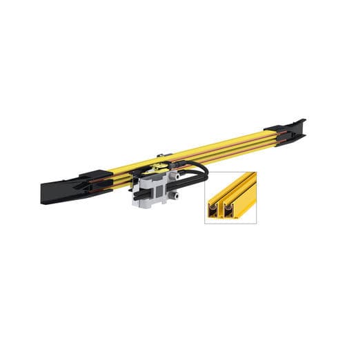 Riel conductor bipolar - ChargeLine 0865 Series - Conductix-Wampfler - de cobre / de altas frecuencias / AC/DC