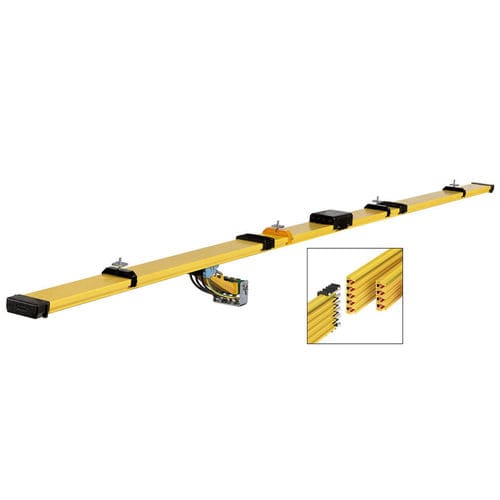 Riel conductor multipolar - MultiLine 0831 Series - Conductix-Wampfler - de plástico / de aluminio / de cobre