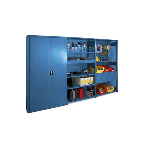 Sistema de estanterías para depósito de almacenamiento - LISTA - con tablas / con cajones / por acumulación