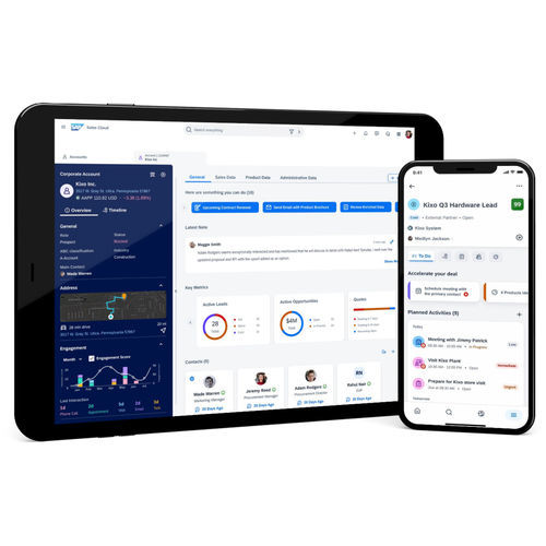 Software de automatización de la fuerza de venta - Sales Cloud - SAP - embarcado / colaborativo