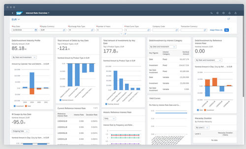 Software de gestión financiera - S/4HANA Cloud for central finance - SAP - de mando / para informes / de ERP