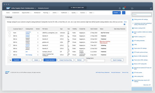 Software de gestión - Ariba Catalog - SAP - de supervisión / tablero de control / de proceso