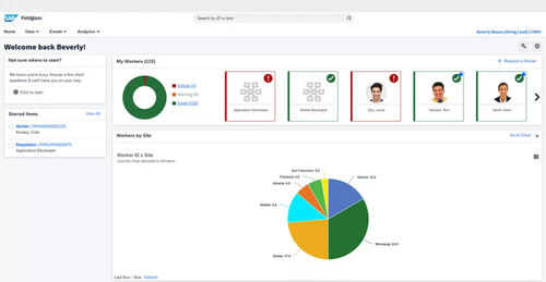Software de gestión - Fieldglass Contingent Workforce Management - SAP - de análisis / de mando / para informes