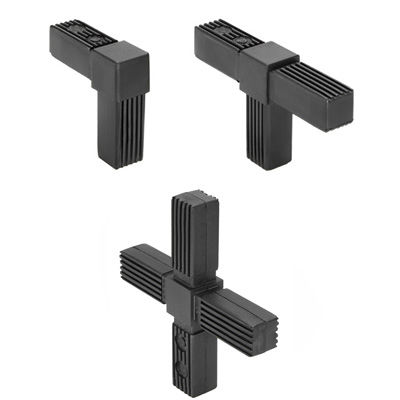 Conexión de tubo cuadrado - STC series - ELESA - de acero inoxidable / de acero / de acero zincado