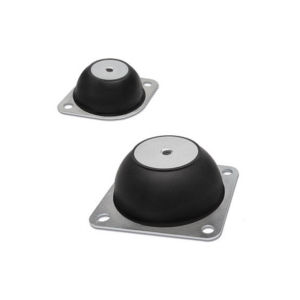 Soporte antivibratorio cuadrado - DVE series - ELESA - de acero inoxidable / de acero zincado / de caucho