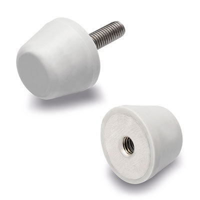 Soporte antivibratorio cónico - DVF - ELESA - de acero / de acero inoxidable / para máquinas