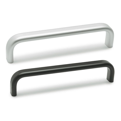 Manilla avellanada - RHMF series - ELESA - de aluminio / plana / oval