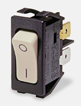 Interruptor basculante - max. 16 A, 250 V | 1250 - Arcolectric - unipolar / resistente a las salpicaduras / electromecánico