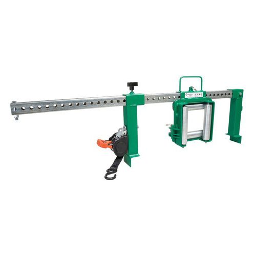 Rodillo de reenvío autocentrantes - CTR200 - GREENLEE - para carga pesada / para cable