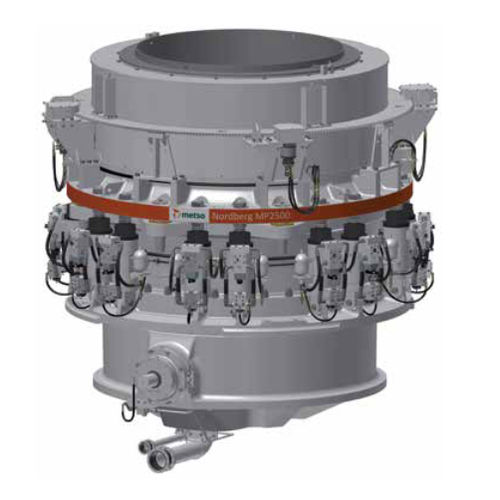 Machacadora de cono - Nordberg® MP2500™ - Metso Corporation - estacionaria / primaria / secundaria