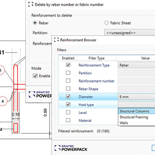 Software de calidad - PowerPack Rebar Detailing - GRAITEC - de diseño / de modelización / de edición