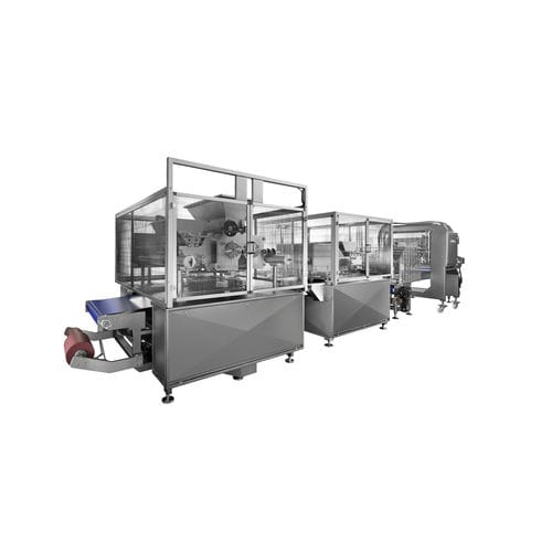 Línea de producción de cookies controlada por PLC - Alimec - alta capacidad / multicabezal / de servomotores