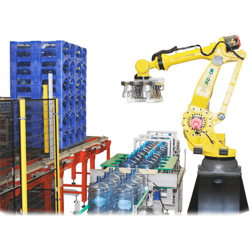 Paletizador robotizado - RR - AND & OR - para botellas de plástico / articulado / para la industria del embotellado